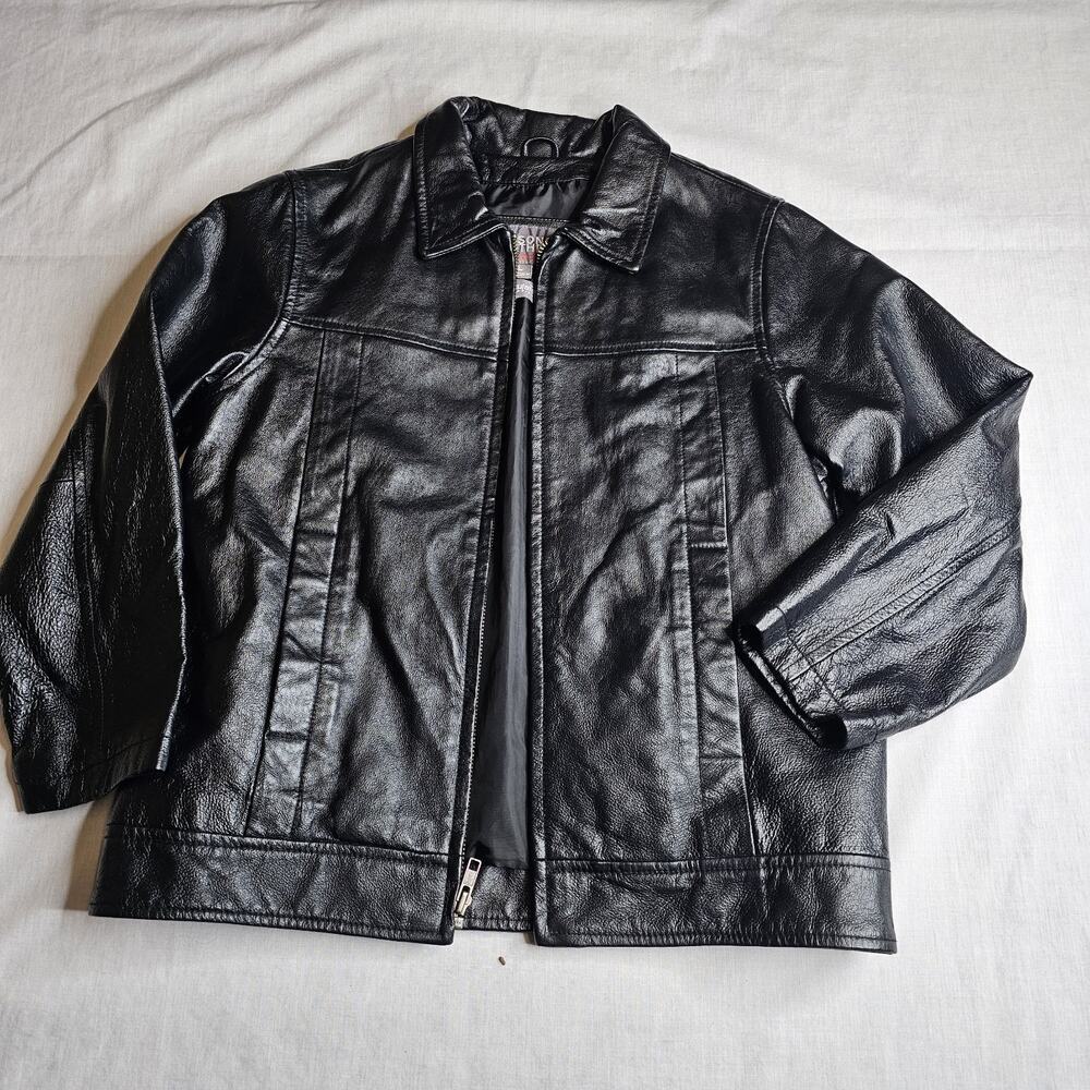 Wilsons Leather Kids Jacket - Boys Girls size L (12)